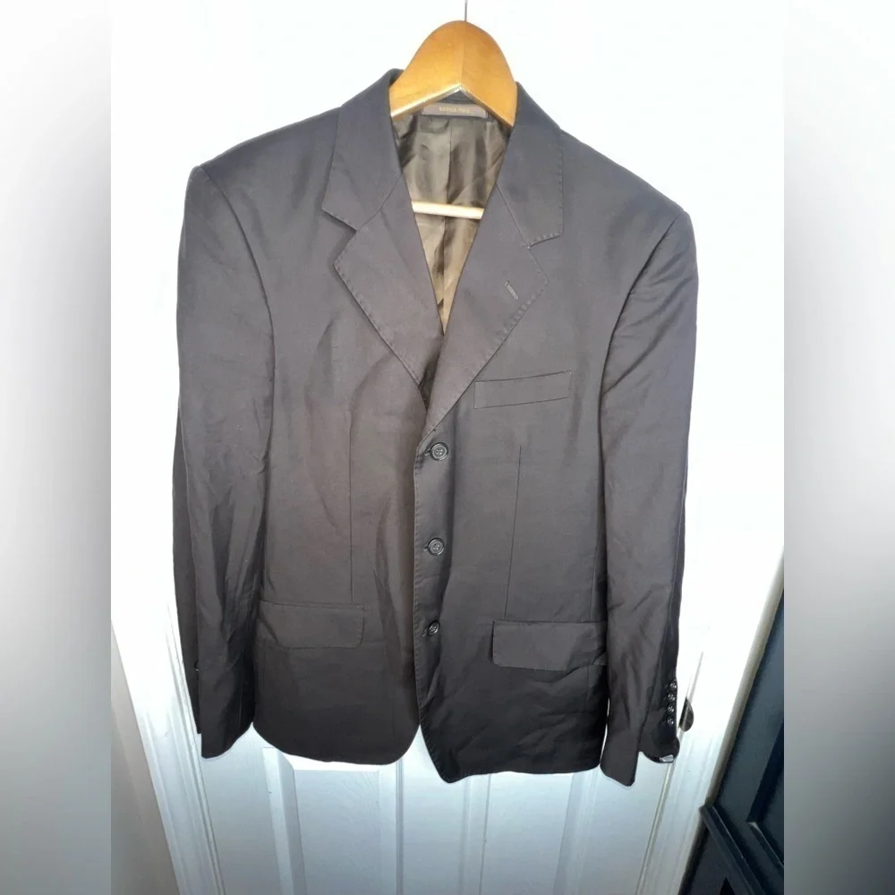 Cracka. Jack CJ Men’s 48 Super 120’s Coffee Brown Rayon Sport Coat Blazer Jacket